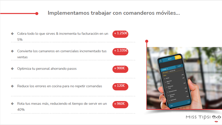 Comanderos moviles sistema tpv para restaurantes