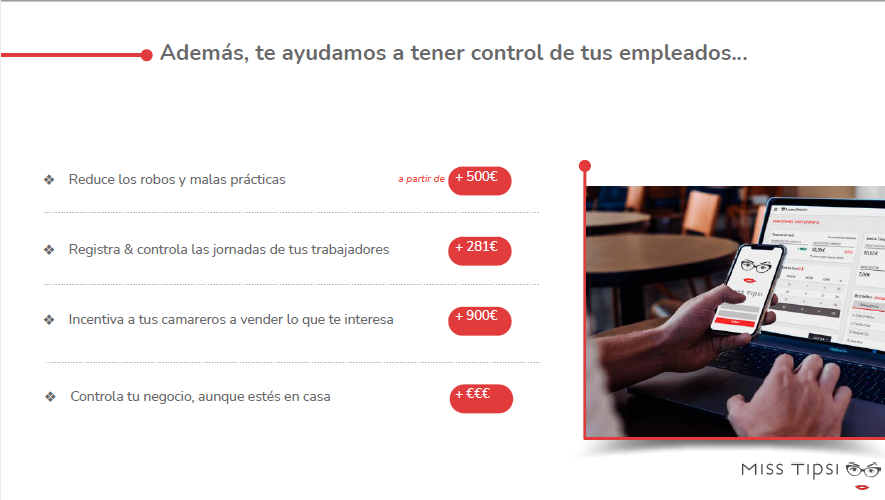 Control empleados del sistema tpv